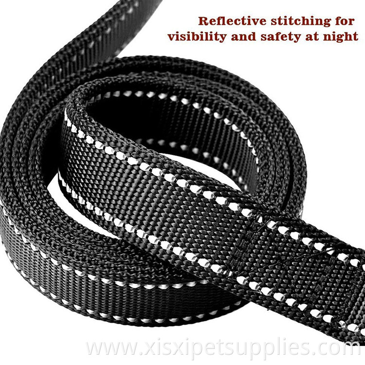 6ft Red Rope Slip Foam handle Dog Leash for Running and Training
